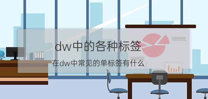 dw中的各种标签 在dw中常见的单标签有什么？